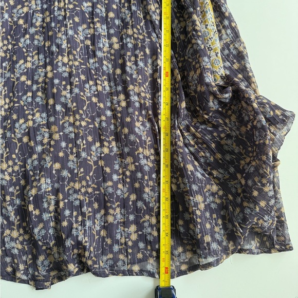 Free People Melody Laughter Purple Dress Sz Medium M Festival Swing Boho Romanti - Picture 5 of 13